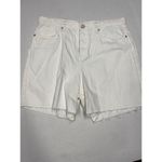 BLANK NYC NWT High Rise Long White Denim Shorts Size 31 (b9) Photo 2