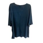 Apt. 9  Cover Up Swim  embroidered trim Top Black Sz  L NWT Photo 1