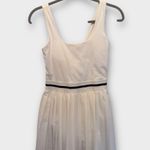 All In Motion  Women's White Tennis Dress Athletic Pleated Black Trim S Photo 0