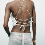 ZARA Voluminous Satin Effect Top Photo 3