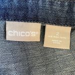 Chico's Chico’s Herringbone Denim Moto Jacket Photo 5