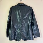 SheIn Black Faux Leather Blazer Photo 3