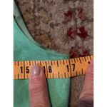 Talbots  Trish Linen Green Butterfly V-Neck Crop Top Size 4 Petite Photo 4