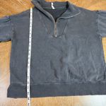 Anthropologie Daily Practice Quarter Zip Pullover Sweatshirt Gray Photo 6