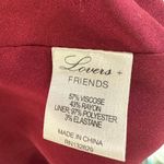 Lovers + Friends  REVOLVE Romantic Small Off Shoulder Burgundy Red Mini Dress Photo 8