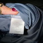 Lovers + Friends  Hayden Velvet Jumpsuit Halter Open‎ Back Wide Leg XS Cool Blue Photo 4