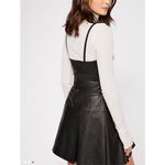 Free People 89.  Sweet Talk Vegan Leather Mini Dress Photo 2