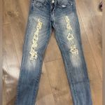 Decree  Women's Distressed Light Blue Skinny Jeans. Size 7 Photo 0