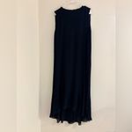 Club Monaco  Pleated High Low Dress Navy Blue size 8 Photo 4