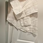 J.Crew NWT Size 8 White Garçon classic shirt in Baird McNutt Irish linen Photo 4