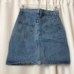 SheIn Blue Denim Mini Skirt High Waisted Y2K Skirt Size Small Photo 1