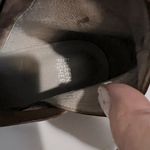 Eileen Fisher Billie Brown Wrapped Nubuck Distressed Booties Photo 3