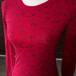 Energie Y2K  Red Henley Top Photo 1