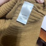 Lulus Sweet Demeanor Camel Turtleneck Cold-Shoulder Sweater Dress sz XL belted Photo 6