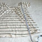 American Eagle  Striped Puff Sleeve Mini Dress‎ Cream Green Size M Photo 3