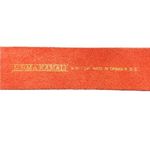 Norma Kamali  Leather Belt Sz. S Terra Cotta 2”W Square Buckle Classic Designer Photo 5