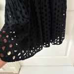 Loft  Black Eyelet Halter Dress SZ 0 Photo 3