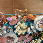 NWOT Cross Body Bags Cross Body Purses Sequin Flower Wedding Party Handbag Blue Photo 5