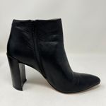 Stuart Weitzman Stuart Weitzman Pure Pointy Toe Booties Black Leather Boots Women’s Size 9.5 M Photo 5