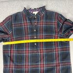 st. john's bay St. John’s Bay Women's Blue Liam Plaid Cotton Tunic Dress Top Size M Photo 6