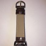 Fred Belay Burgundy Maroon CZ Rhinestone Genuine Leather Watch Wristwatch Photo 6