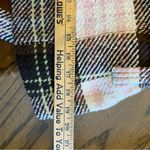 CAbi Plaid Wool Blend Removable Belted Jacket Size 8 Brown Pink Y2K Italy Photo 12