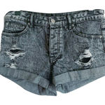 Forever 21  Button Fly Distressed Acid Wash Jean Shorts Photo 0