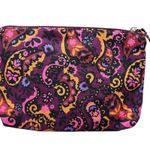 Ann Taylor Purple Floral Cosmetic Travel Bag Wristlet Clutch NWT Photo 1
