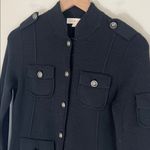 Tory Burch Wool Sweater Jacket cardigan military-style black preppy Sz XS Photo 1