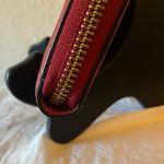 Kate Spade : Cherry Red Saffiano Zip-Around- Gold Tone- Accordion Wallet Photo 5