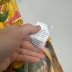 Farm Rio  Fresh Lemons Midi Skirt Small NWT $165 Bright Vacation Fruit Novelty Photo 6