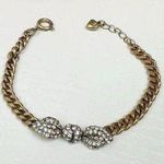 Juicy Couture Vintage  Gold Tone Bow Bracelet Y2K Photo 0