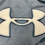 Under Armour  Sweatshirt Hooded Pullover Womens LG Loose Gray Jersey Fleece Photo 8