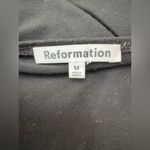 Reformation  Greyson Knit Sleeveless Top in Black size Medium $68 Photo 7