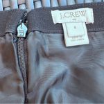 J.Crew  black faux leather pleated mini skirt size 4 academic collegiate preppy​ Photo 2