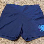 Aerie OFFLINE By Women's The Hugger 5" Bike Short Size: XL Color: Blue With 😊 Photo 0