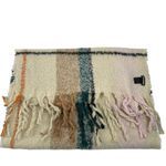 Steve Madden Blanket Scarf Plaid with Fringe Detail Cozy Warm Winter Multicolor Photo 1