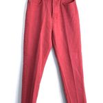 Jordache Vintage 100% Cotton Rare Red Hi Rise Wedgie Western Jeans Sz 7/8 23” Photo 3