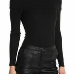 Revolve  AFRM ribbed off shoulder bodysuit black size M NWT Photo 0