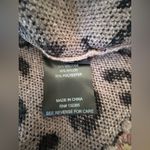 Love Token  Colleen Poncho Size xs/s L Leopard Fringe Photo 5