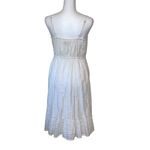 Loft Womens Cotton Metallic Thread Dress Tassel Tie Sleeveless Wrap White 4P Photo 5