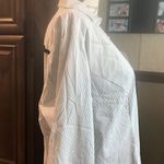 Cato NWT Catos black pinstripe white button up women’s blouse black trim Photo 8