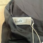 ANDIE NWT Swim Black Luzon One Piece Small Halter Open Back Dramatic Minimalist Photo 6