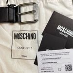 NWT!  Camouflage Belt with Moschino Branded Gunmetal Buckle Photo 6