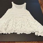 Free People Intimately Size XS White Black Polka Dot & Lace Sleeveless Top *FLAW Photo 0