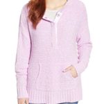 Caslon Hooded Sweater Snap Front Kangaroo Pocket Purple Orchid Women’s Size XL Photo 4