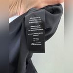 Alice + Olivia  Libby Inverted Pleated Skirt Chalkboard Stripe Black Women's Sz 4 Photo 4