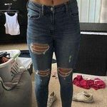 American Eagle  Outfitters Ripped Skinny Photo 0