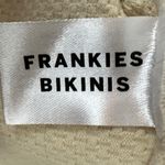 frankie's bikinis Viola Waffle Long Sleeve Crop Top in Smitten Size XL Neutral Photo 12
