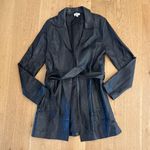 LPA  Leather Jacket Tie Waist Size S Black Photo 0